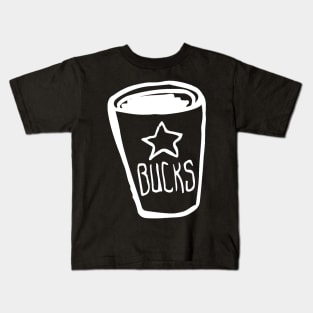Coffee Cup Doodle White Kids T-Shirt